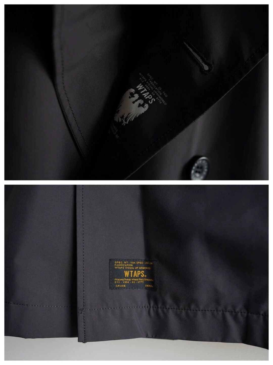 Wtaps Black Double-Breasted Long Coat Size S Size US S / EU 44-46 / 1 - 5 Thumbnail