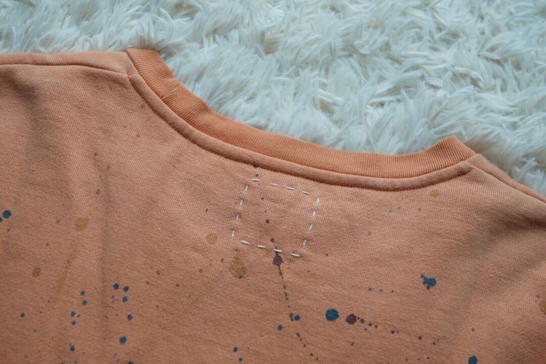 Visvim Orange Splatter Print Long Sleeve Sweatshirt Size US M / EU 48-50 / 2 - 5 Thumbnail