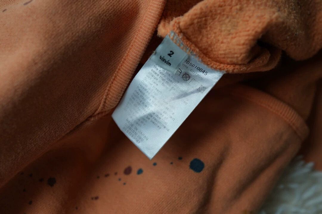 Visvim Orange Splatter Print Long Sleeve Sweatshirt Size US M / EU 48-50 / 2 - 6 Thumbnail