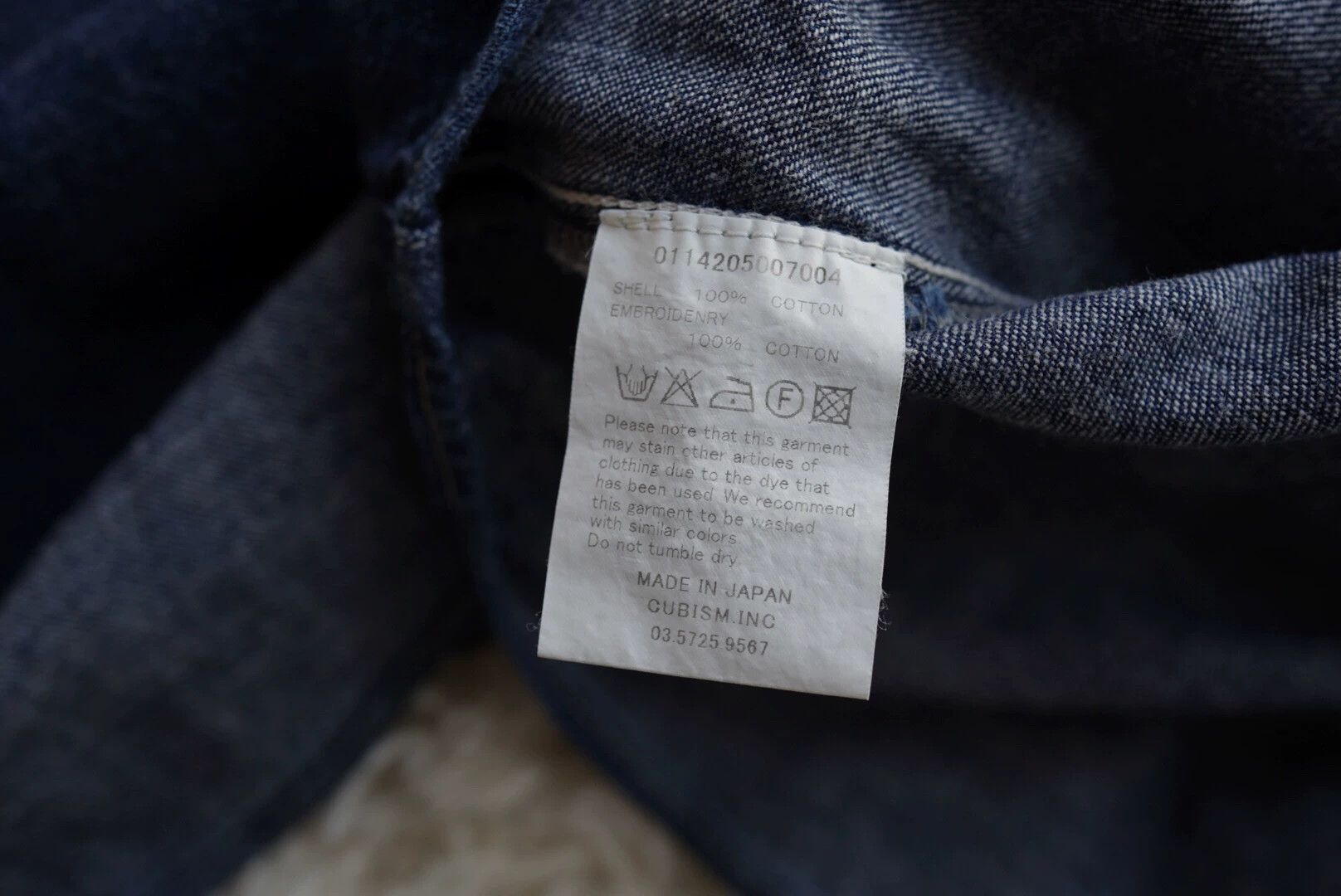 Visvim Blue Denim Long Sleeve Button-Up with Embroidered Sleeves Size US M / EU 48-50 / 2 - 9 Thumbnail