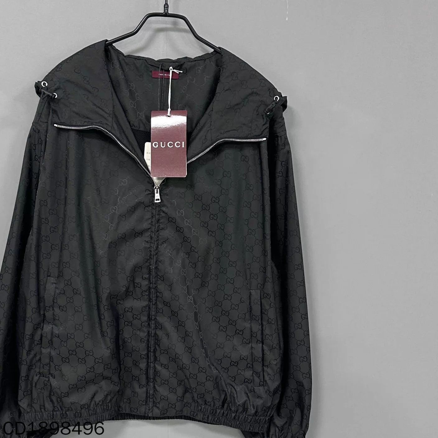 Gucci Black Patterned Zip-Up Light Jacket Size S Size US S / EU 44-46 / 1 - 2 Thumbnail