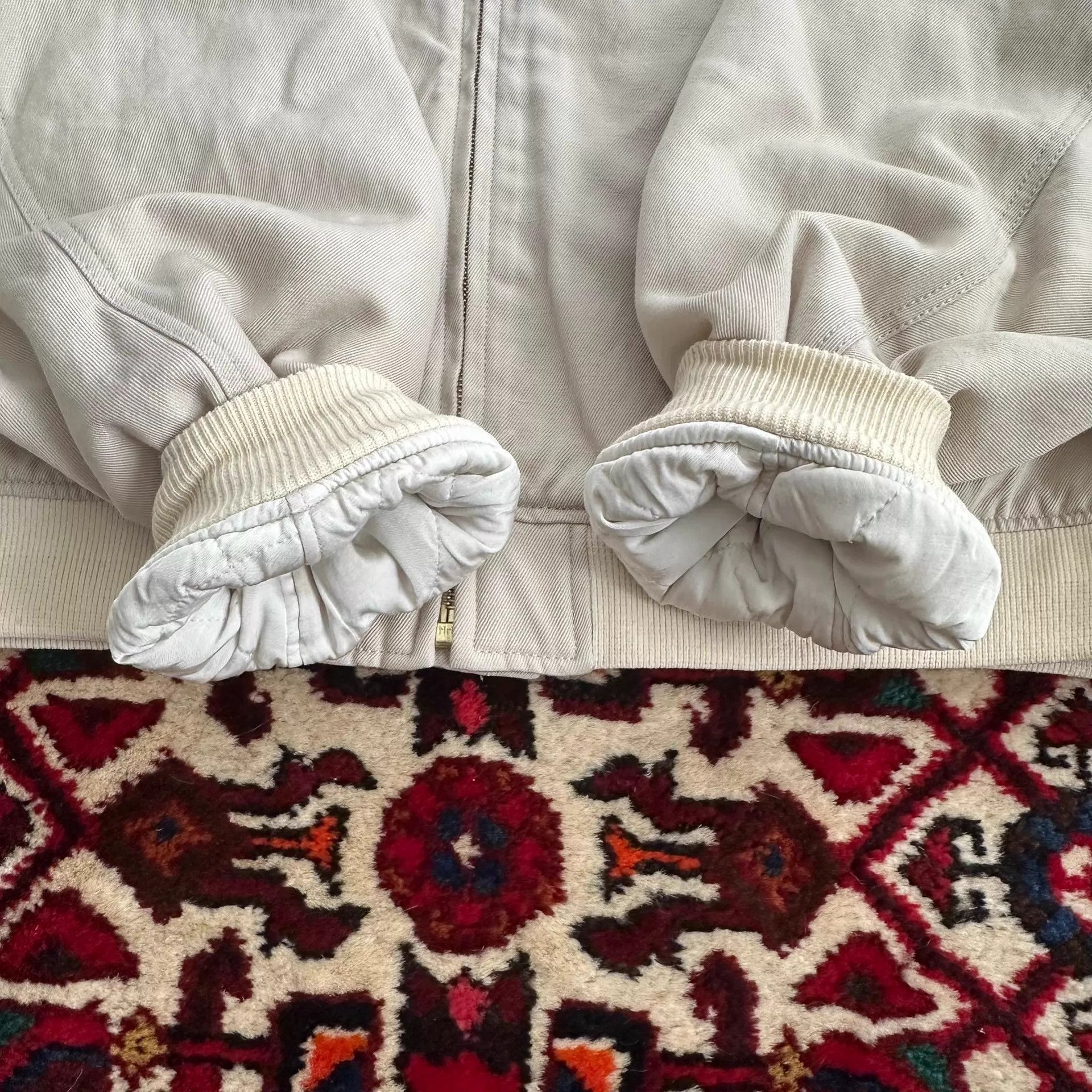 Visvim White Zip-Front Bomber Jacket Size L Size US L / EU 52-54 / 3 - 8 Thumbnail