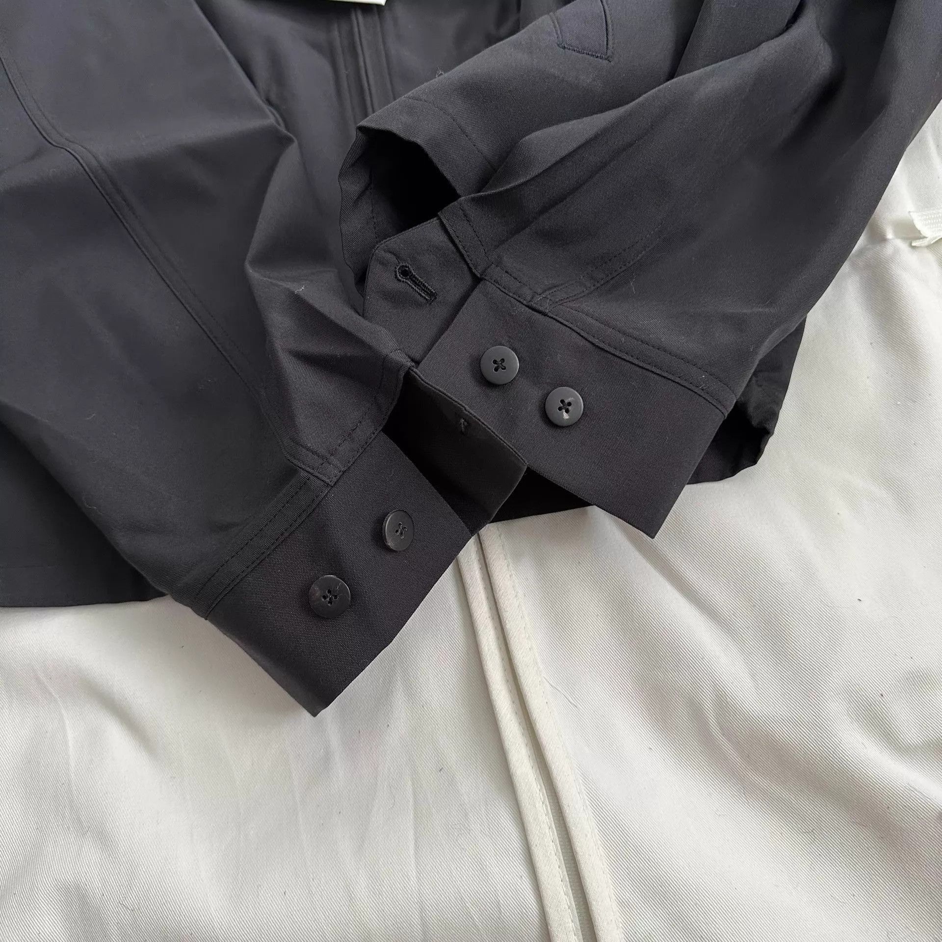 Visvim Black Zip-Front Collared Jacket - Size L Size US L / EU 52-54 / 3 - 6 Thumbnail
