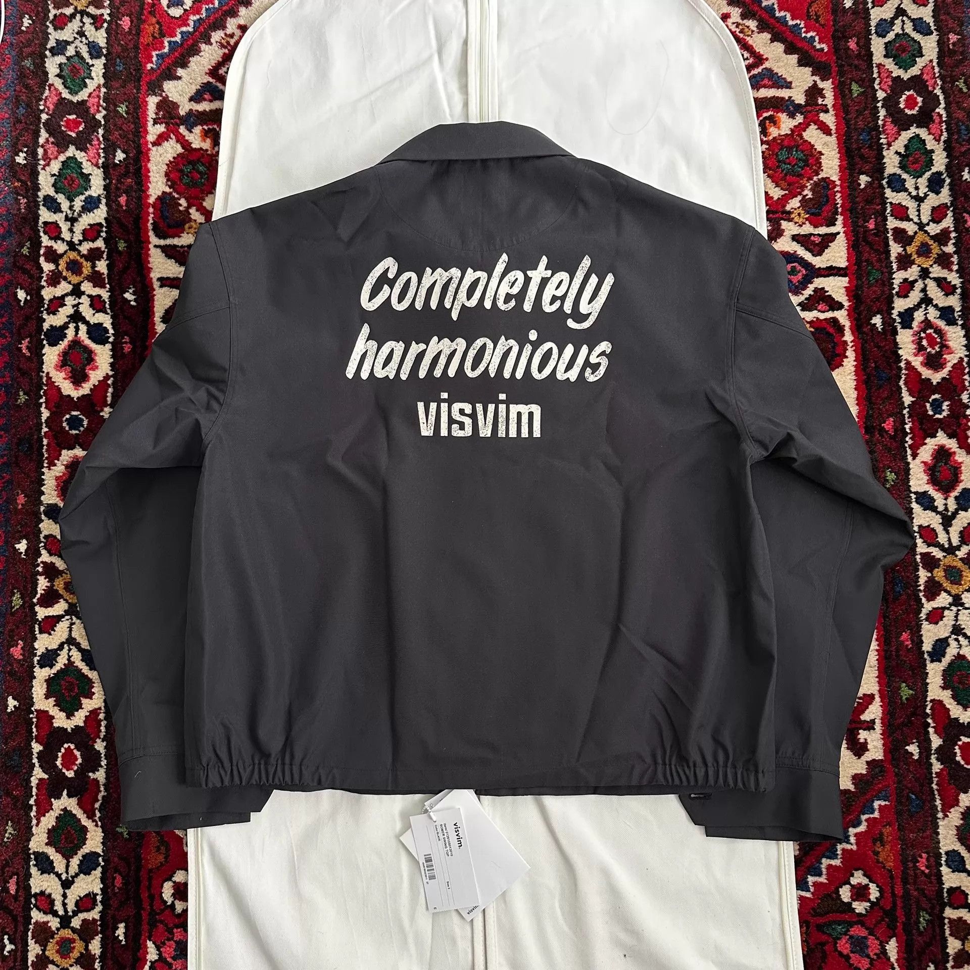 Visvim Black Zip-Front Collared Jacket - Size L Size US L / EU 52-54 / 3 - 2 Thumbnail