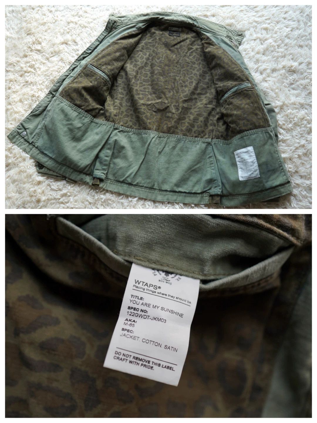 Wtaps Green Utility Jacket with Multiple Pockets - Size S Size US S / EU 44-46 / 1 - 2 Thumbnail