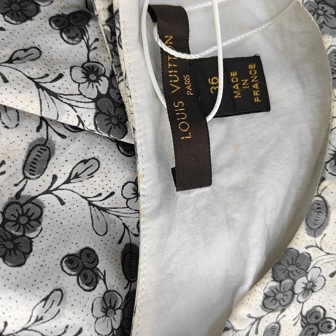 Louis Vuitton Louis Vuitton Floral Cotton Blouse Size 36 Size XS / US 0-2 / IT 36-38 - 7 Thumbnail