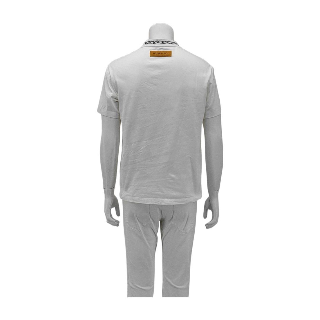 Louis Vuitton Louis Vuitton Chain Print T-Shirt White Size M Size US M / EU 48-50 / 2 - 2 Thumbnail
