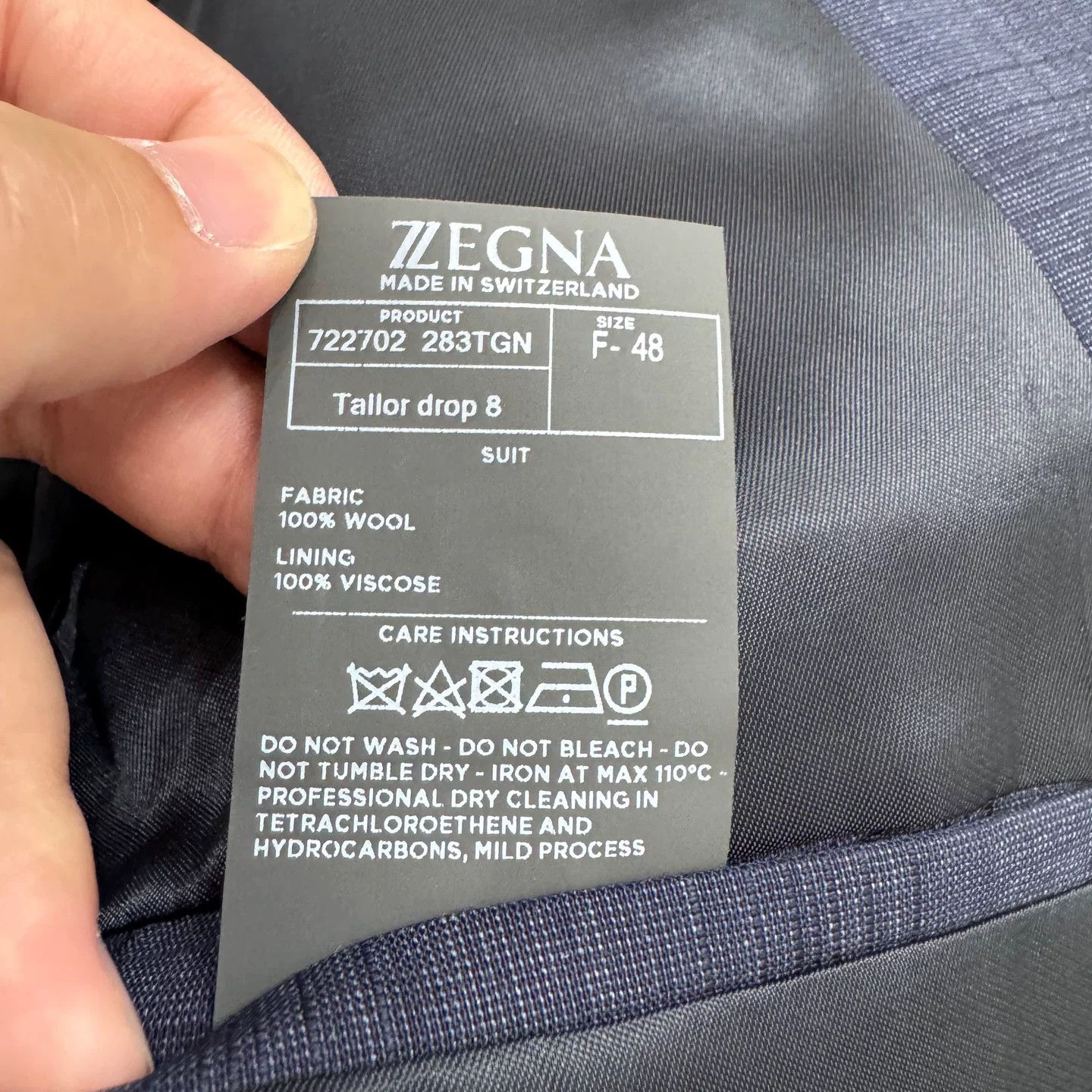 Z Zegna Zegna Plaid Wool Blazer Size 38R Size 38R - 5 Thumbnail