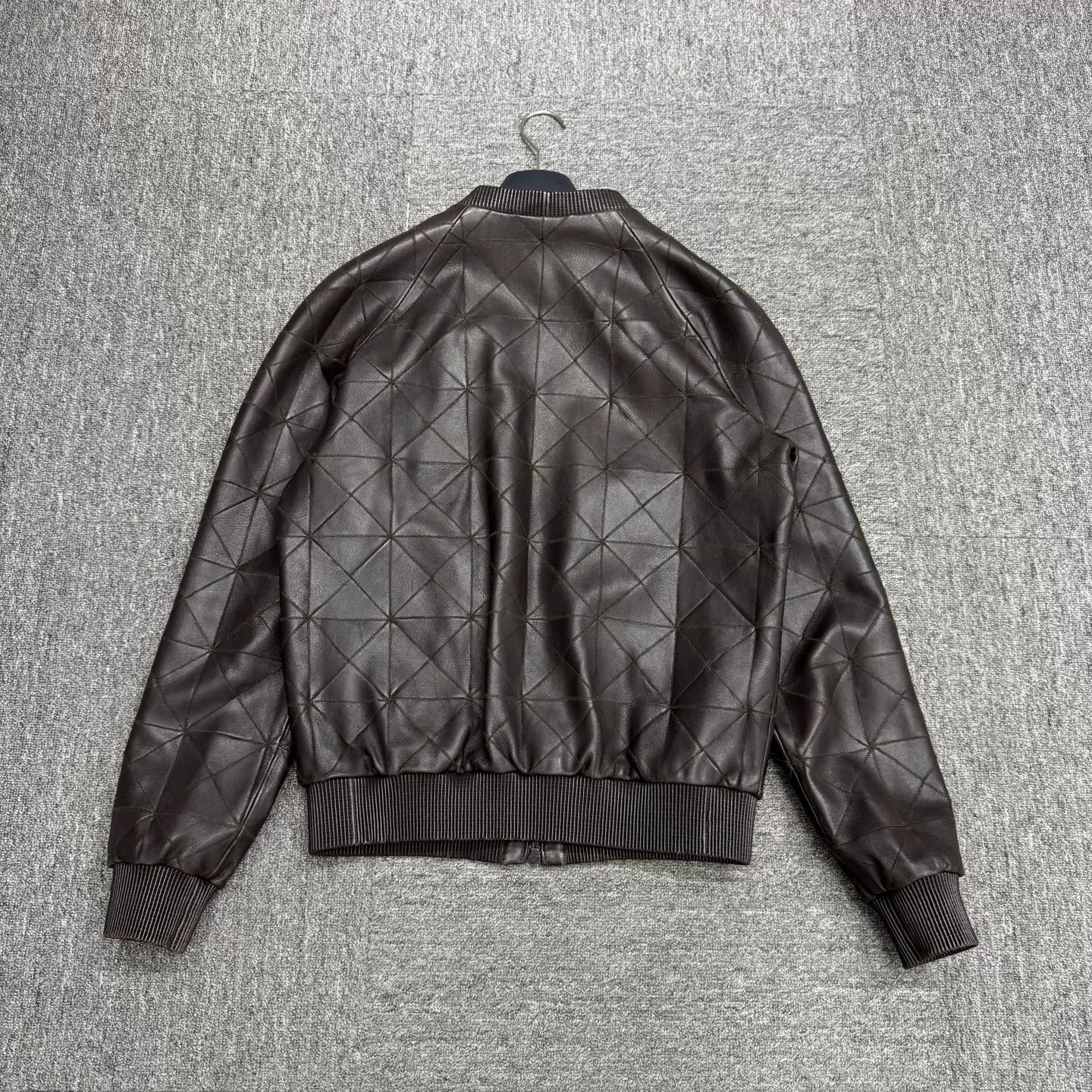 Giorgio Armani Giorgio Armani Quilted Lamb Leather Jacket Size M Size US M / EU 48-50 / 2 - 6 Thumbnail