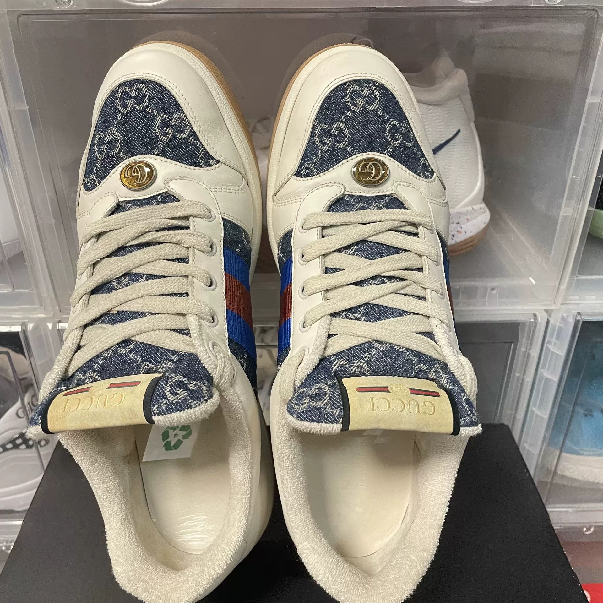 Gucci Gucci GG Distressed Low-Top Sneakers Size 9.5 Size US 9.5 / EU 42-43 - 4 Thumbnail