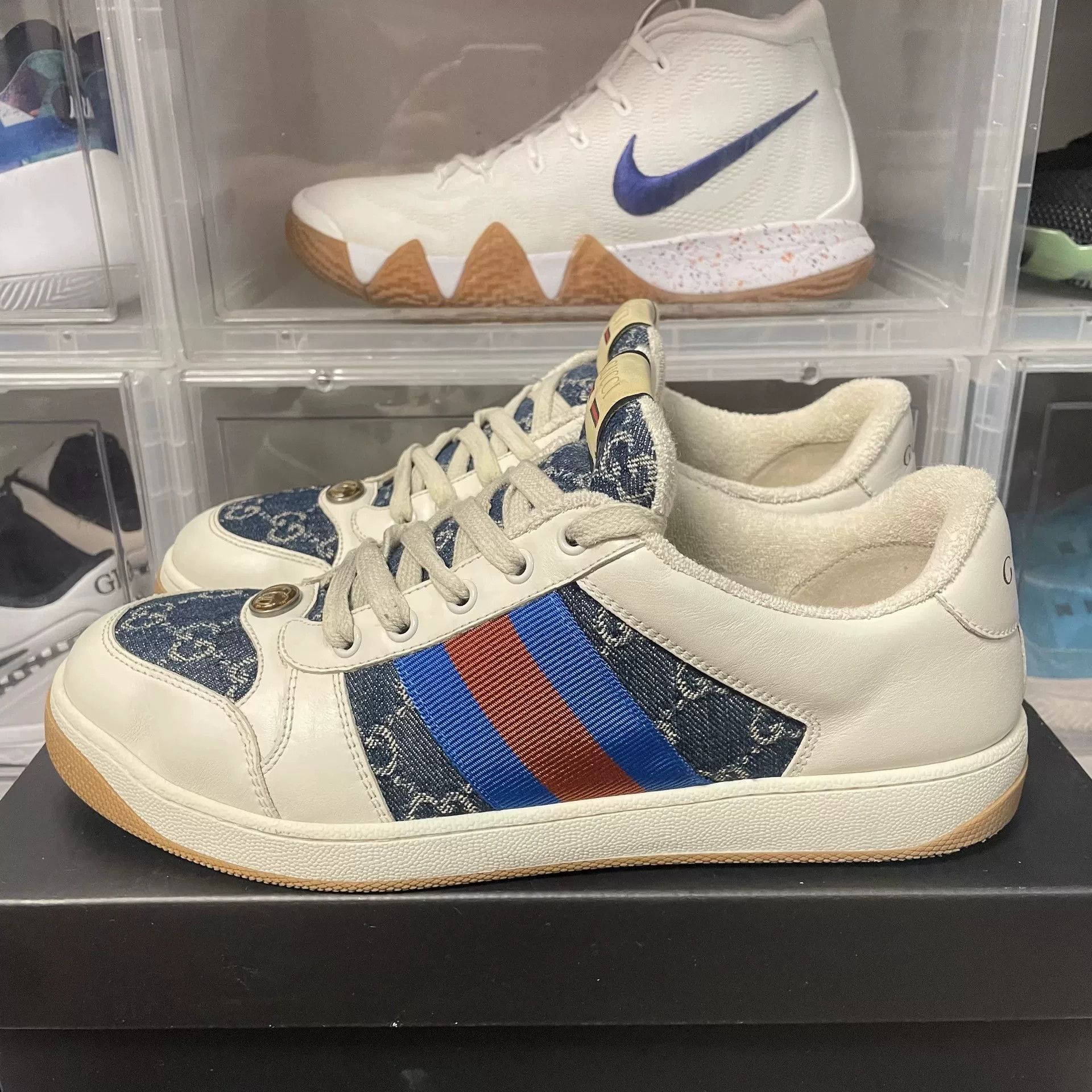 Gucci Gucci GG Distressed Low-Top Sneakers Size 9.5 Size US 9.5 / EU 42-43 - 2 Thumbnail