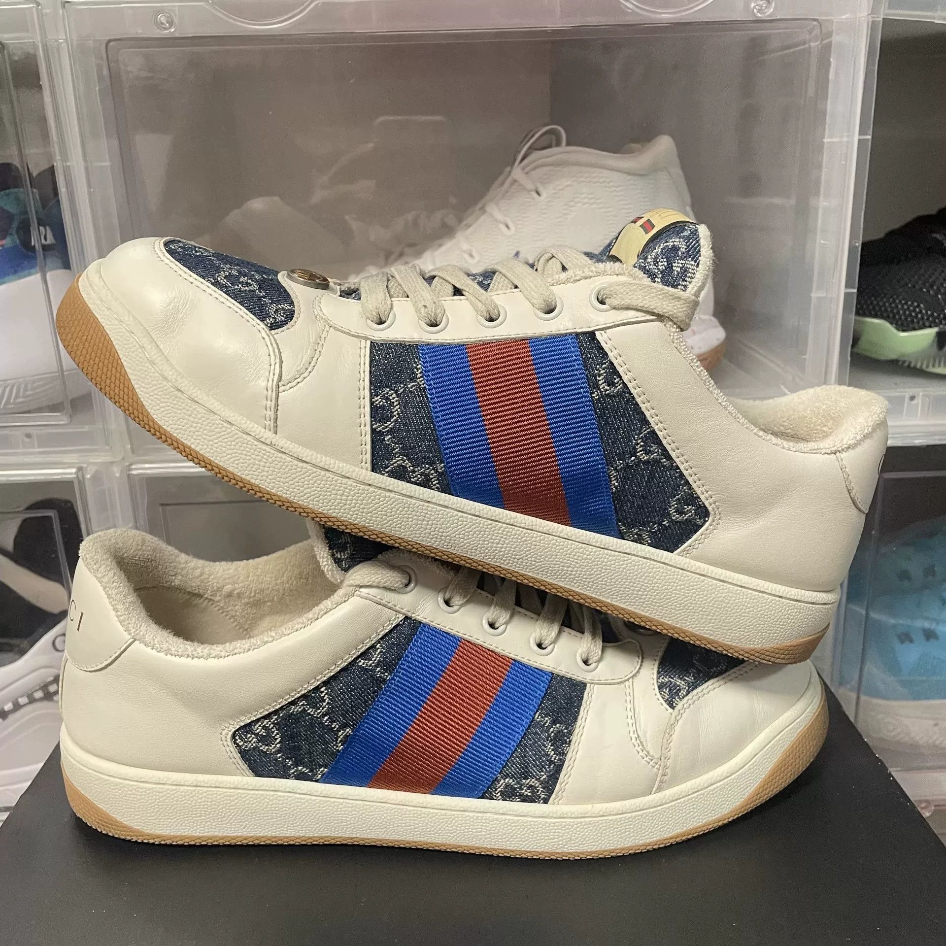 Gucci Gucci GG Distressed Low-Top Sneakers Size 9.5 Size US 9.5 / EU 42-43 - 6 Thumbnail