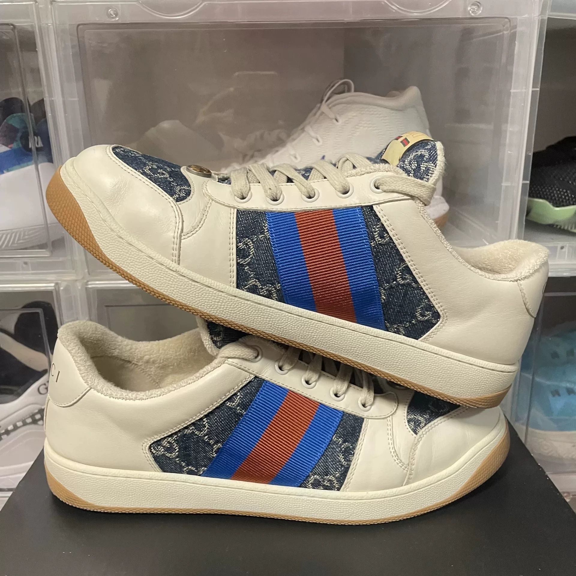 Gucci Gucci GG Distressed Low-Top Sneakers Size 9.5 Size US 9.5 / EU 42-43 - 5 Thumbnail