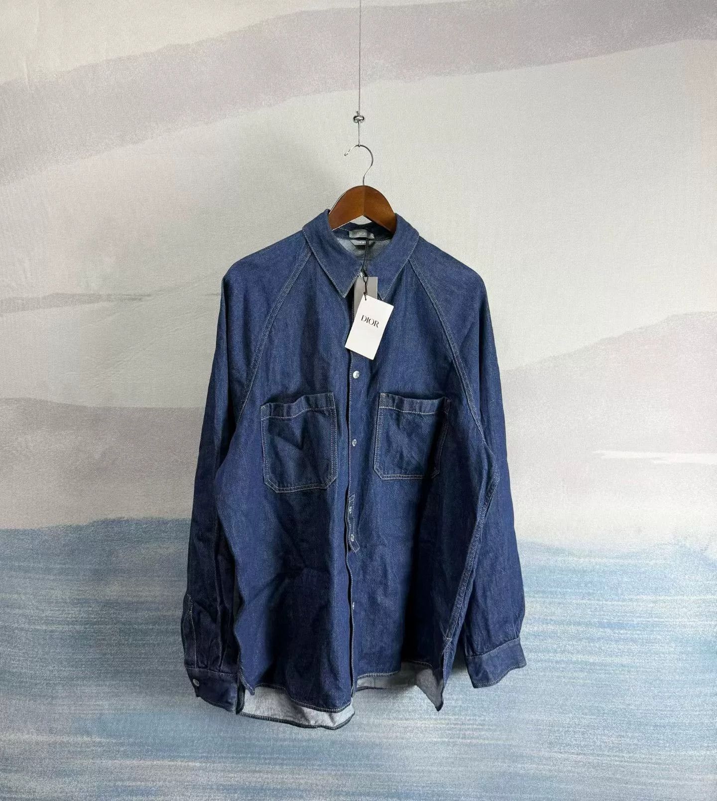 Dior Dior Leather Patch Denim Button Up Shirt Size 40 Size US M / EU 48-50 / 2 - 2 Thumbnail