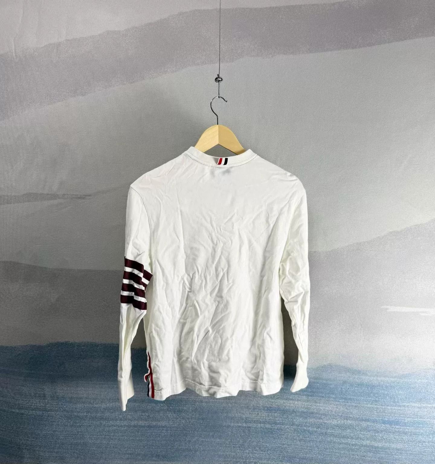 Thom Browne Thom Browne 4-Bar Long Sleeve T-Shirt Size 38 Size US S / EU 44-46 / 1 - 4 Thumbnail