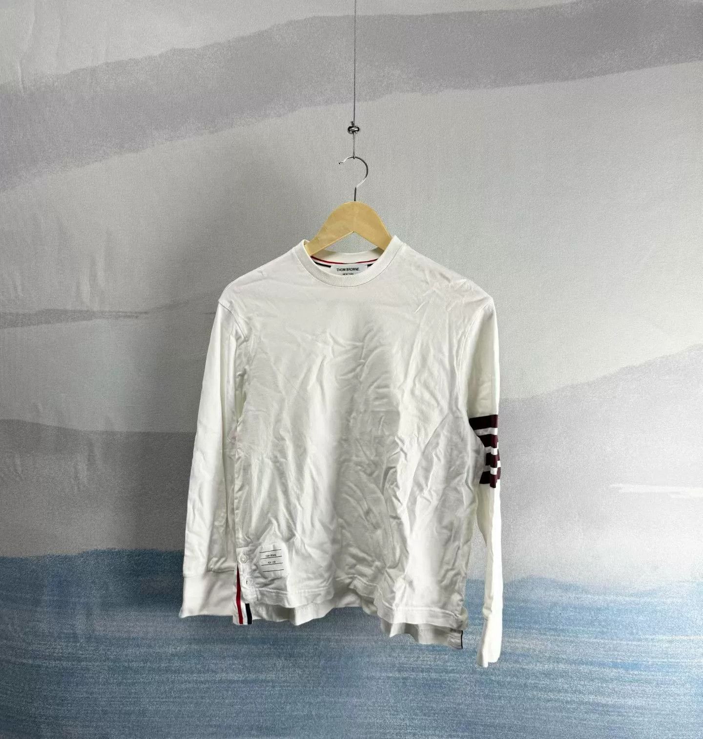 Thom Browne Thom Browne 4-Bar Long Sleeve T-Shirt Size 38 Size US S / EU 44-46 / 1 - 2 Thumbnail