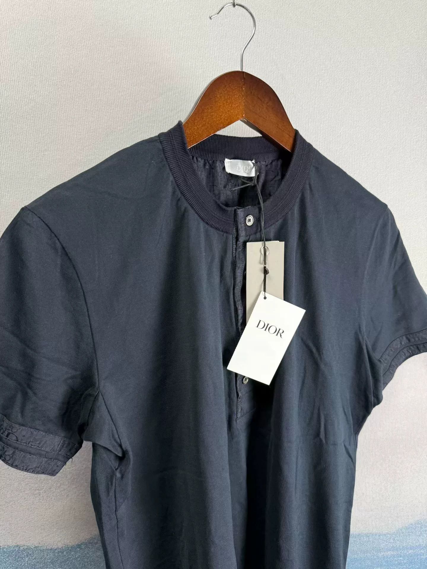 Dior Dior Logo Embroidered Short Sleeve Shirt Size M Size US M / EU 48-50 / 2 - 3 Thumbnail