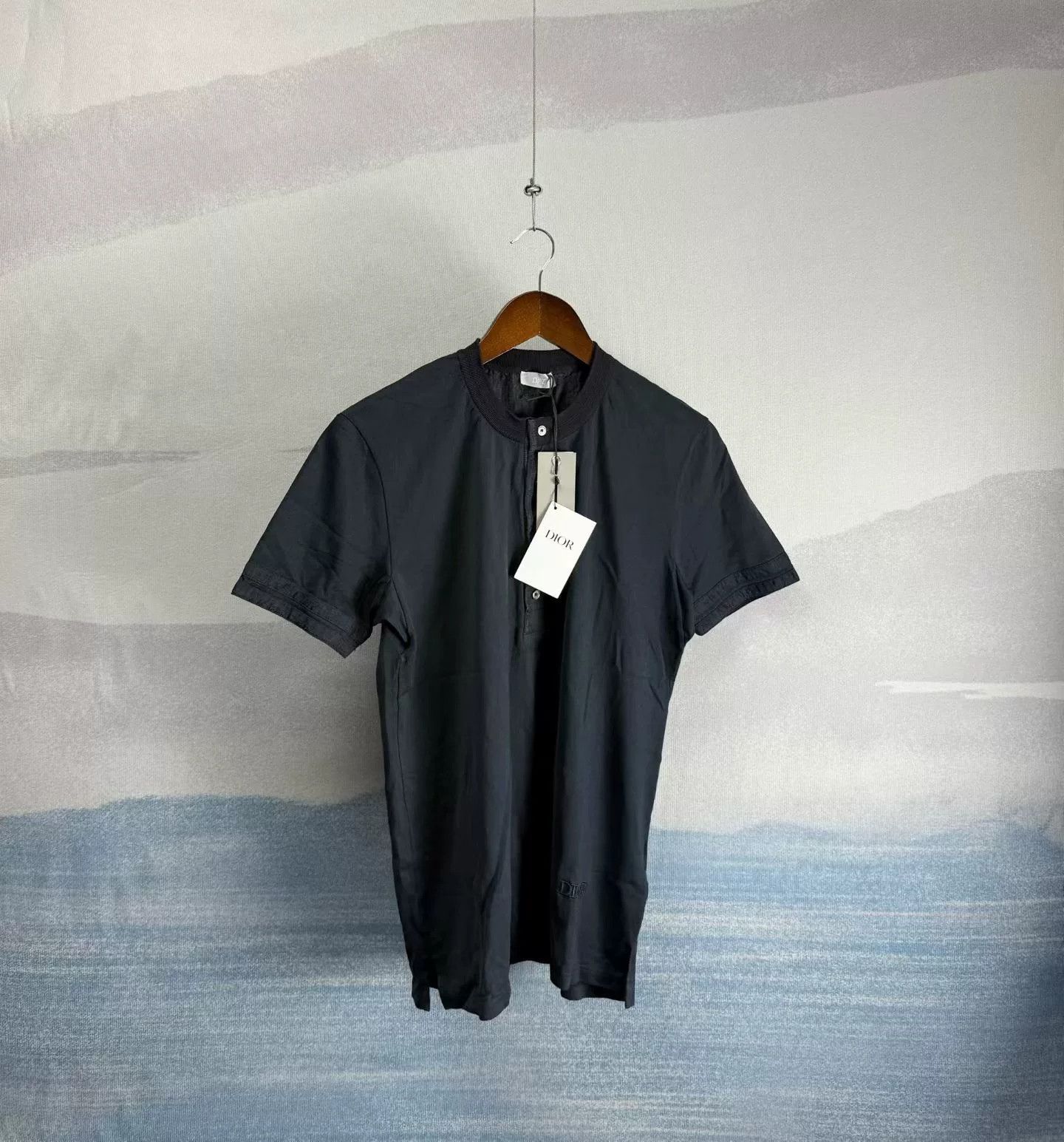Dior Dior Logo Embroidered Short Sleeve Shirt Size M Size US M / EU 48-50 / 2 - 2 Thumbnail