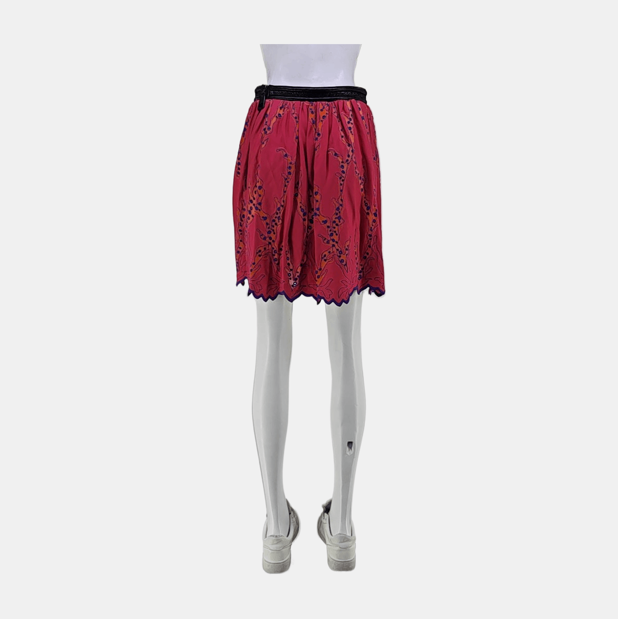 Louis Vuitton Louis Vuitton Floral Mini Skirt Size FR 38 Size 27" / US 4 / IT 40 - 2 Thumbnail