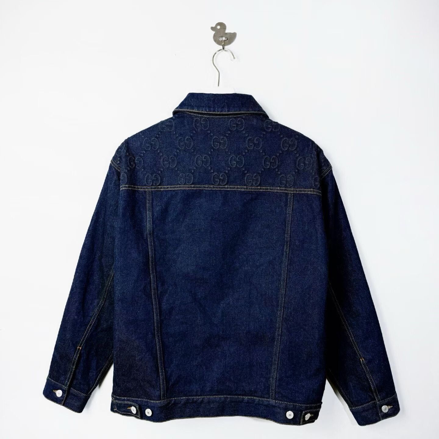 Gucci Gucci Embossed GG Logo Denim Jacket Size 46 Size US S / EU 44-46 / 1 - 3 Thumbnail