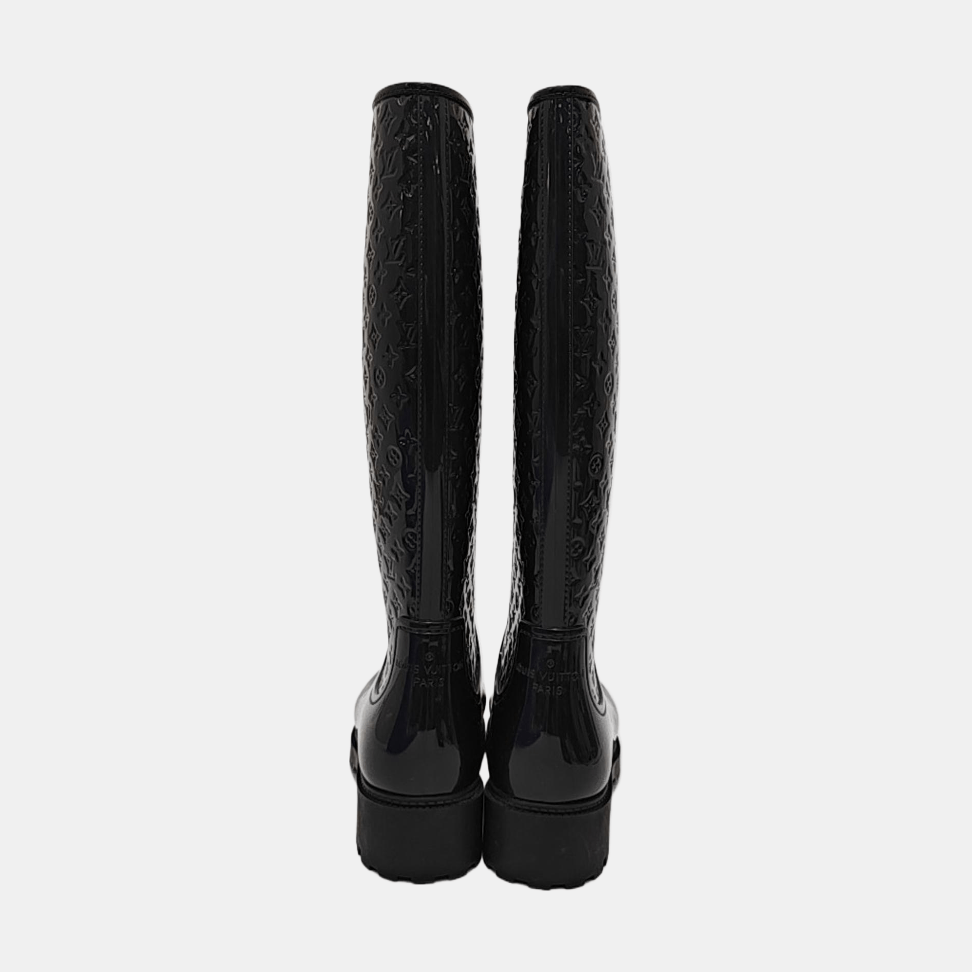 Louis Vuitton LOUIS VUITTON Monogram Embossed Boots Size 37 Size US 7 / IT 37 - 4 Thumbnail