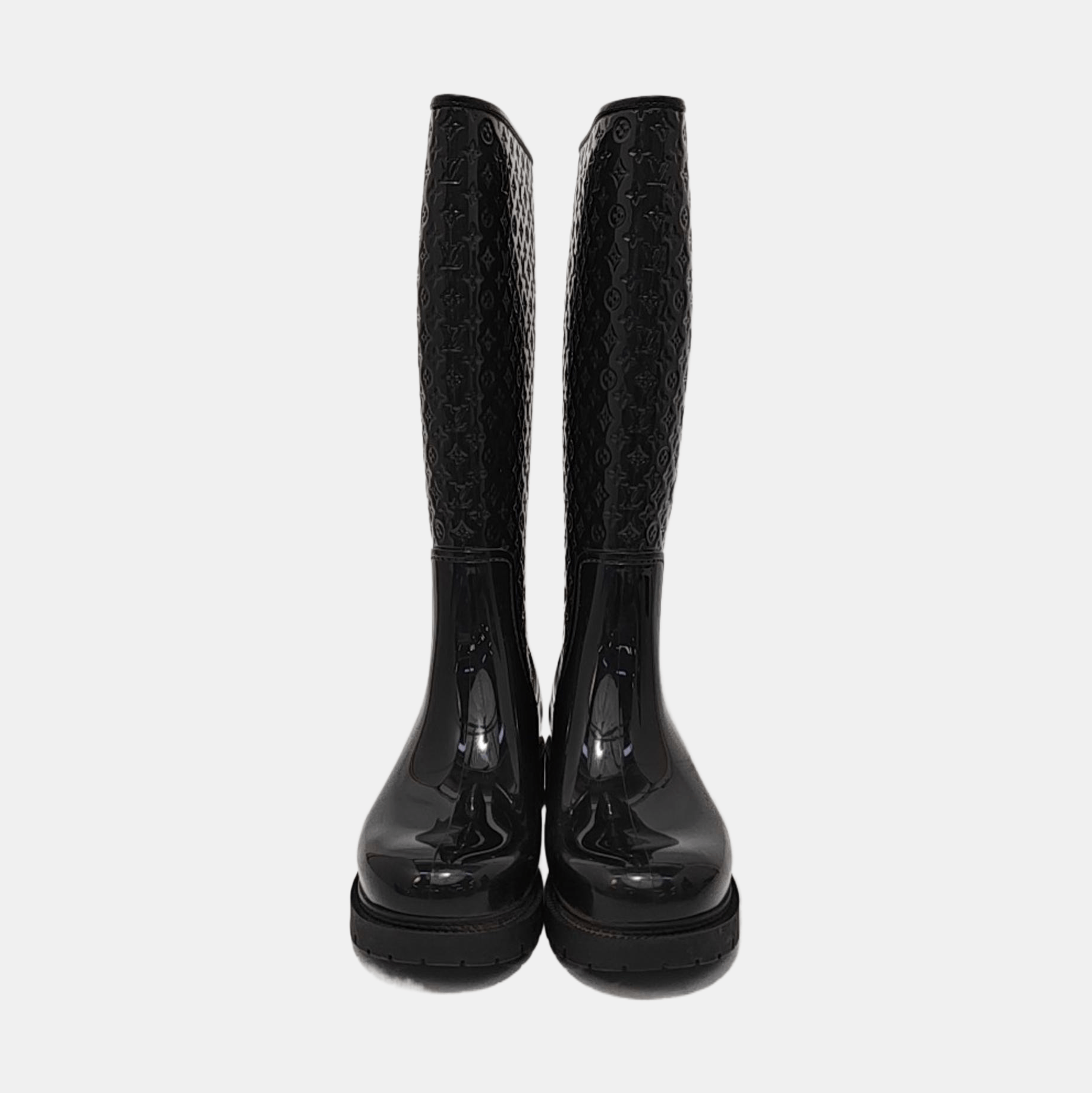 Louis Vuitton LOUIS VUITTON Monogram Embossed Boots Size 37 Size US 7 / IT 37 - 3 Thumbnail