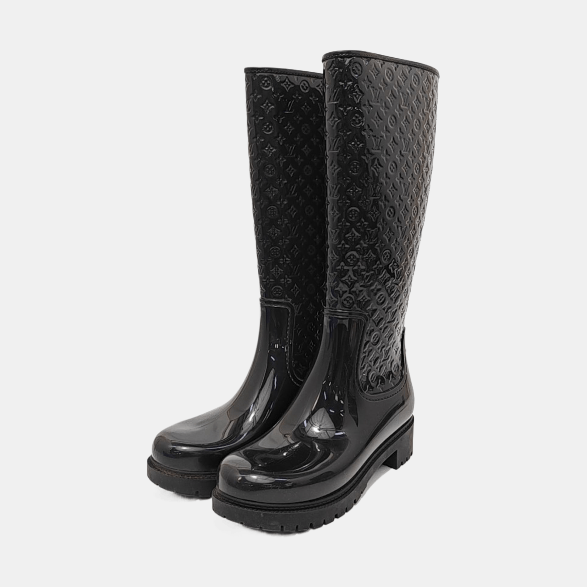 Louis Vuitton LOUIS VUITTON Monogram Embossed Boots Size 37 Size US 7 / IT 37 - 2 Thumbnail