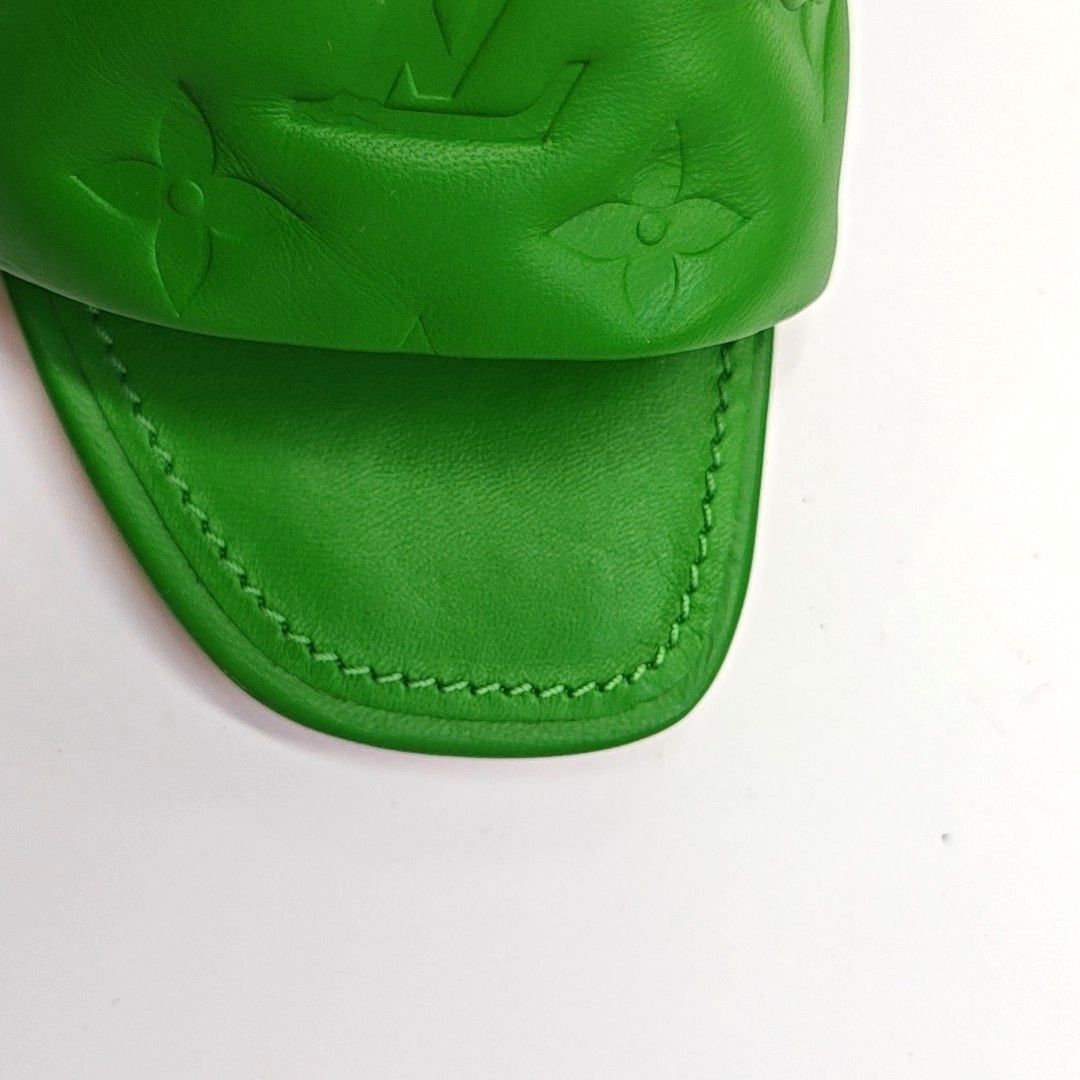 Louis Vuitton Louis Vuitton Embossed Leather Mules Size 38 Size US 8 / IT 38 - 7 Thumbnail