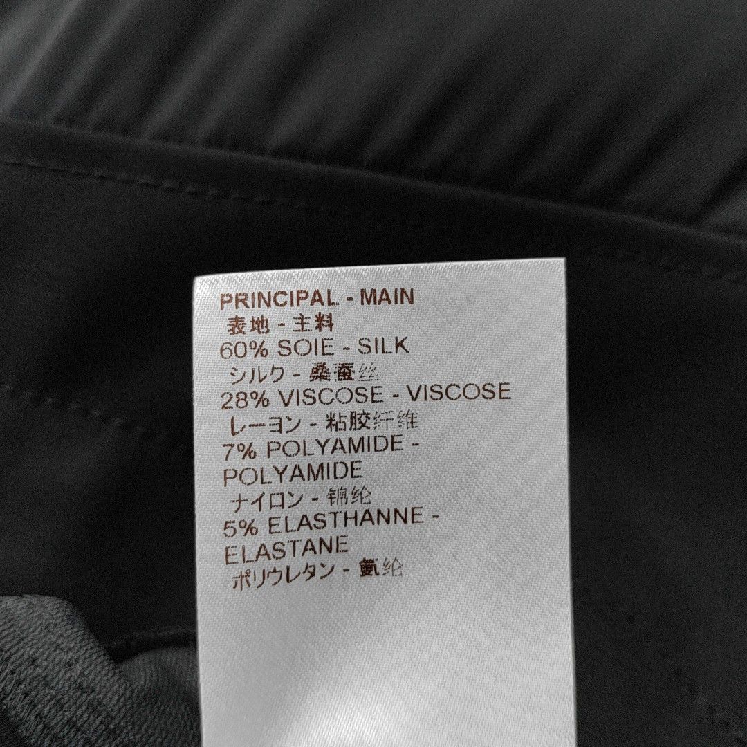 Louis Vuitton Louis Vuitton Black Silk Blend Pants Size 38 Size 27" / US 4 / IT 40 - 3 Thumbnail
