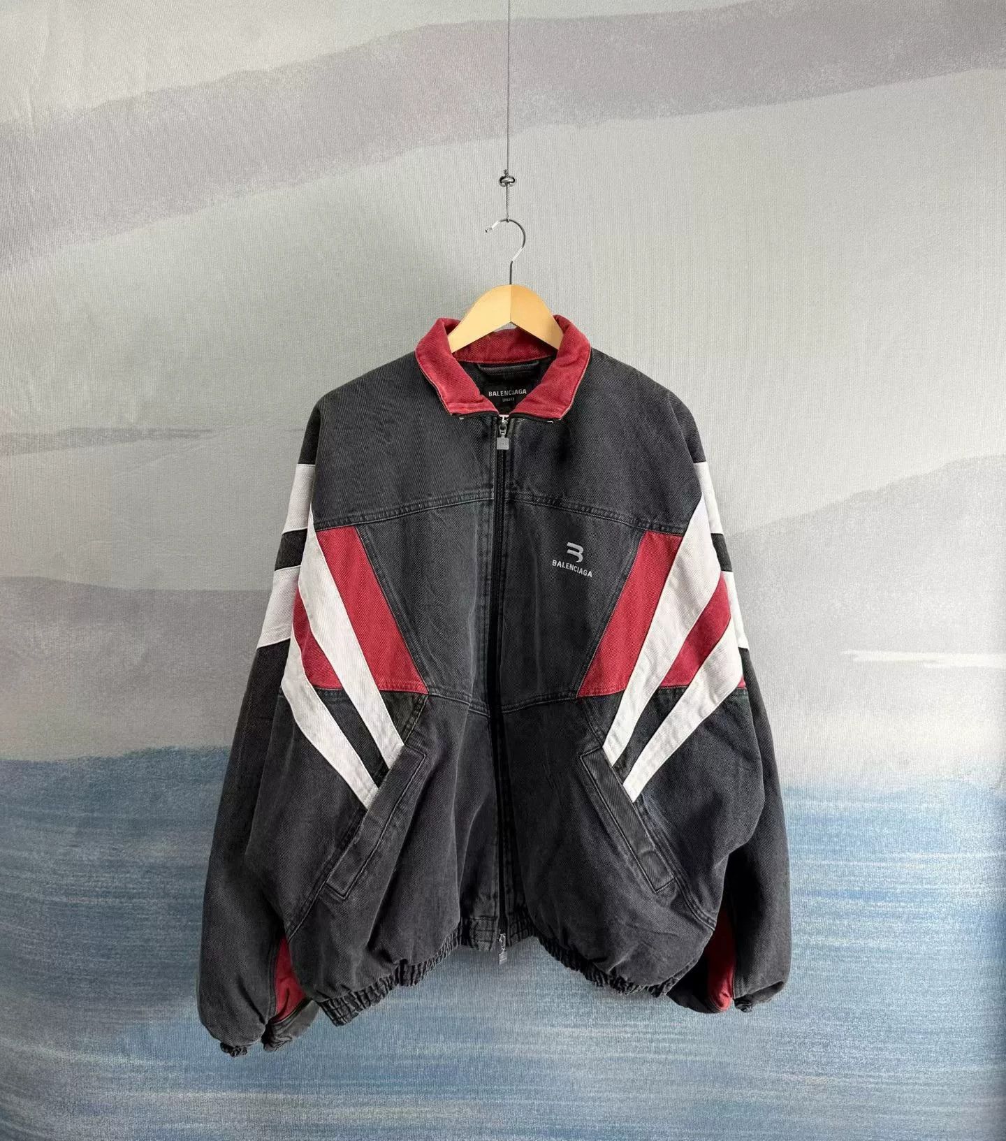 Balenciaga Balenciaga Colorblock Denim Jacket Size 3 Size US L / EU 52-54 / 3 - 2 Thumbnail