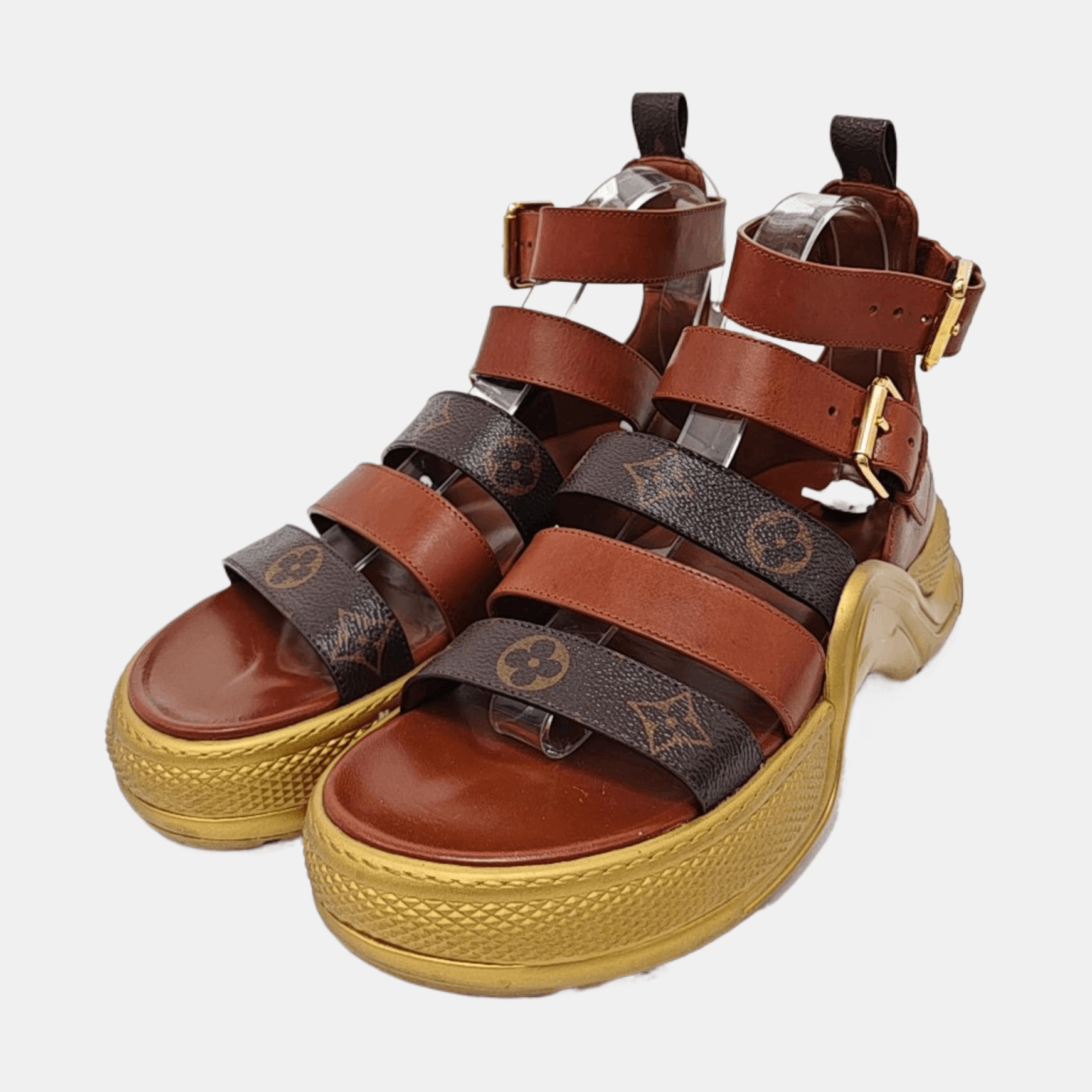 Louis Vuitton Louis Vuitton Monogram Platform Sandals Size 38 Size US 8 / IT 38 - 2 Thumbnail