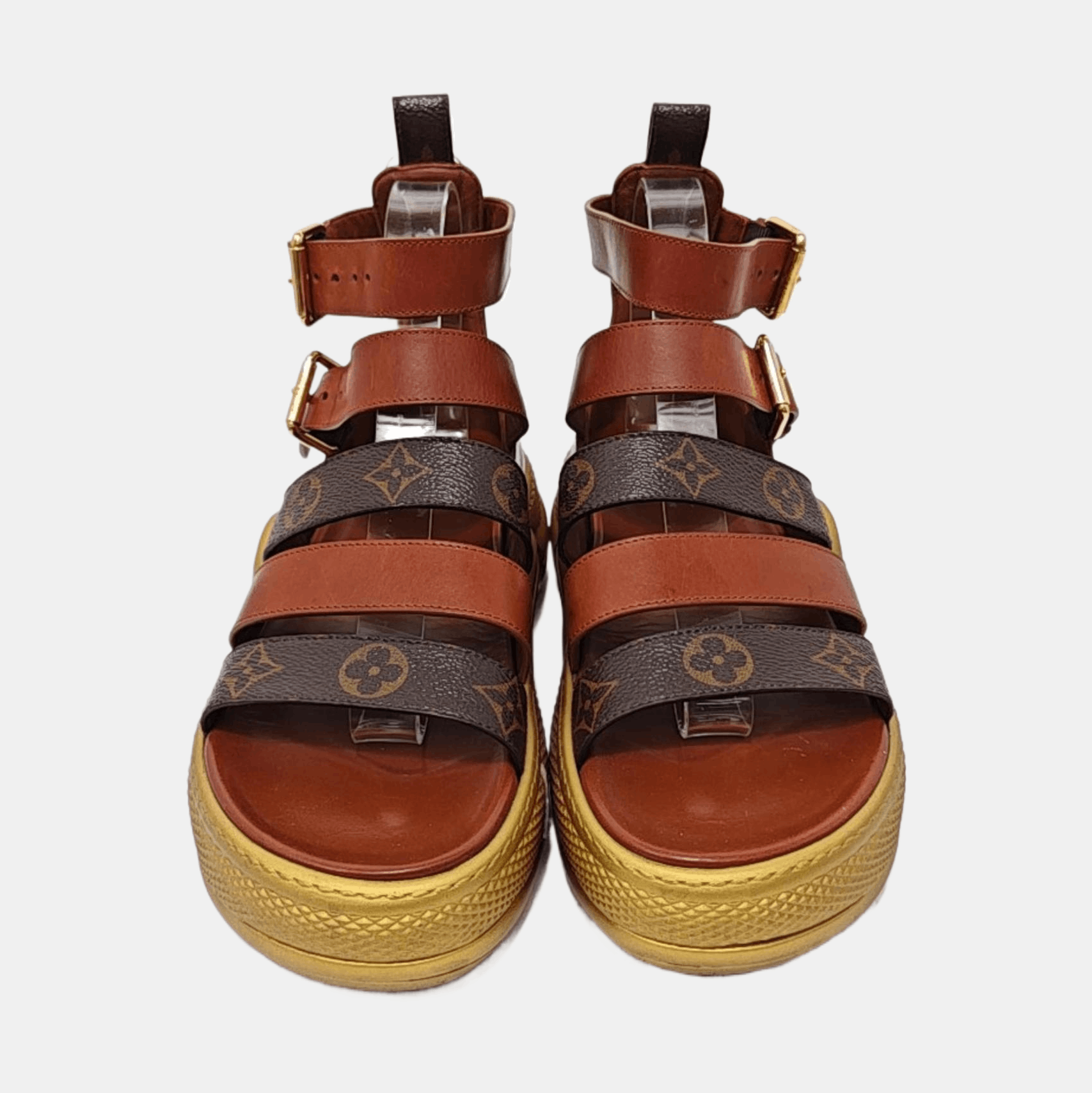 Louis Vuitton Louis Vuitton Monogram Platform Sandals Size 38 Size US 8 / IT 38 - 3 Thumbnail