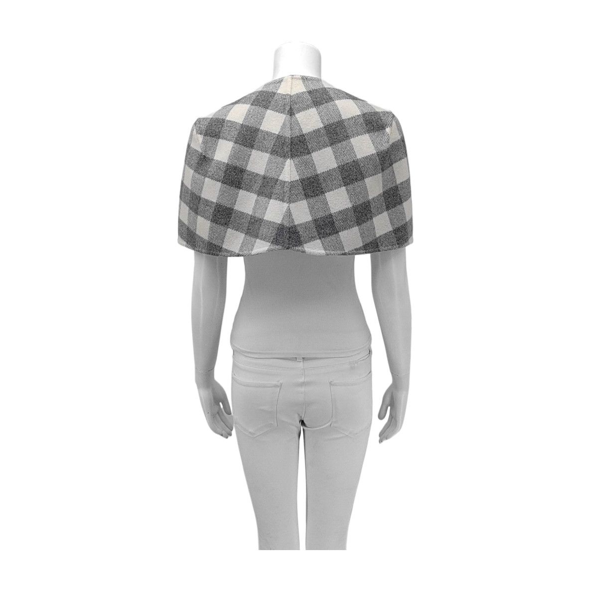 Louis Vuitton Louis Vuitton Check Wool Cape Size 36 Size XS / US 0-2 / IT 36-38 - 2 Thumbnail