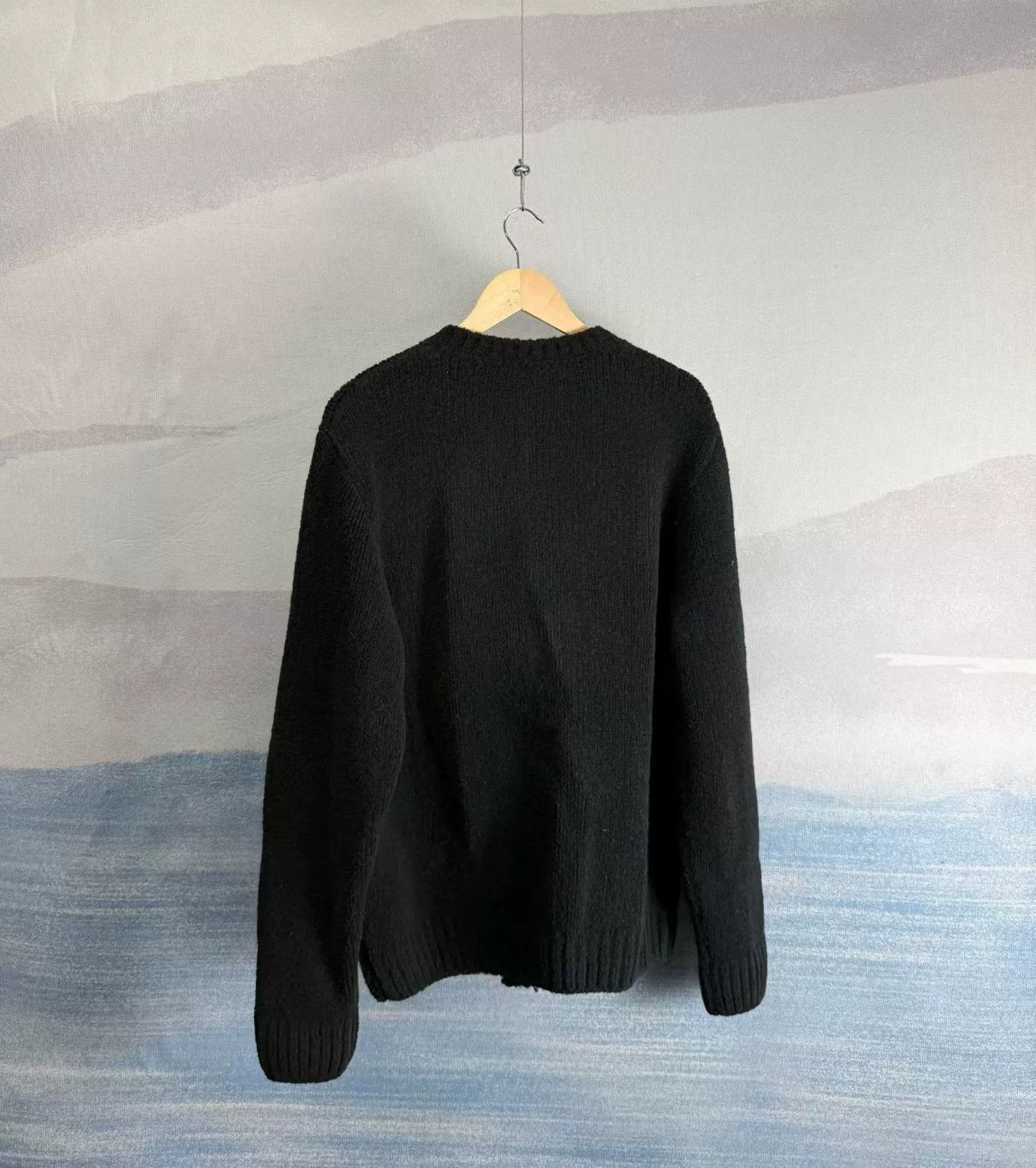 Louis Vuitton Louis Vuitton Intarsia Logo Cardigan Black M Size US M / EU 48-50 / 2 - 4 Thumbnail