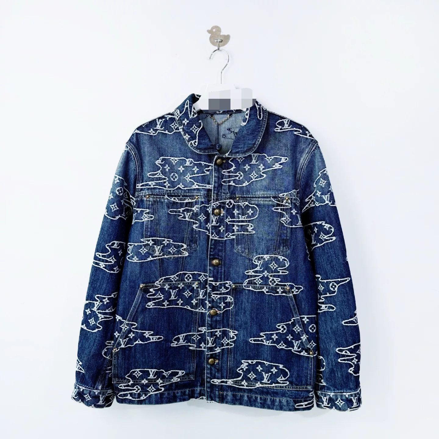 Louis Vuitton Louis Vuitton Cloud Jacquard Denim Jacket Size 52 Size US L / EU 52-54 / 3 - 2 Thumbnail