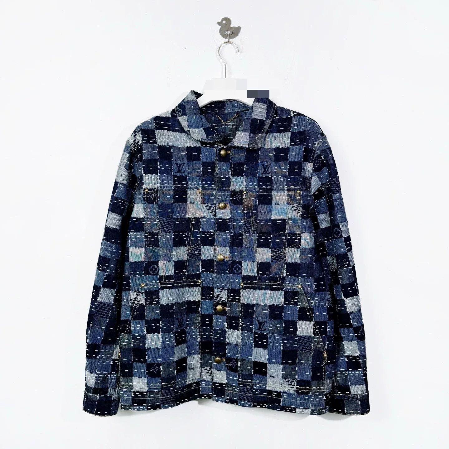 Louis Vuitton Louis Vuitton x Nigo Patchwork Denim Jacket Size M Size US M / EU 48-50 / 2 - 2 Thumbnail