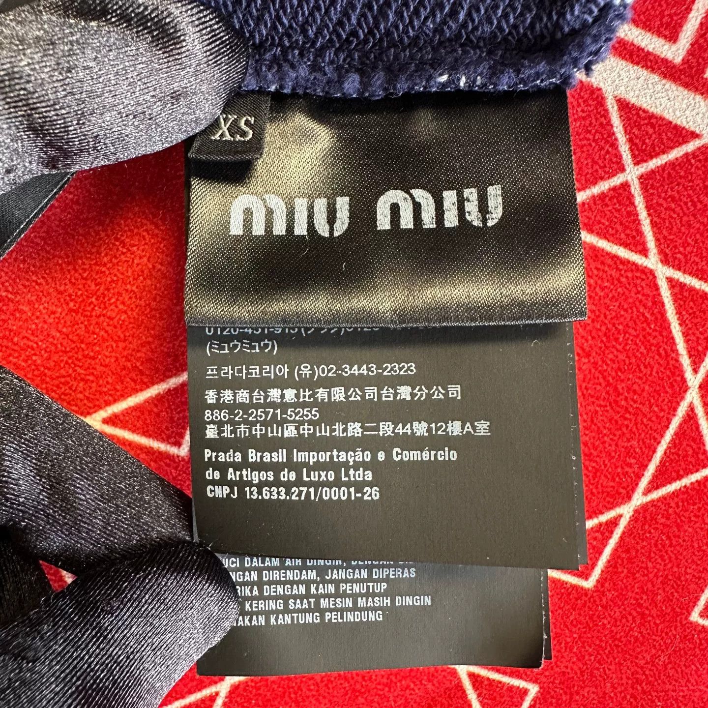 Miu Miu Miu Miu Striped Half-Zip Polo Size XS Size XS / US 0-2 / IT 36-38 - 5 Thumbnail