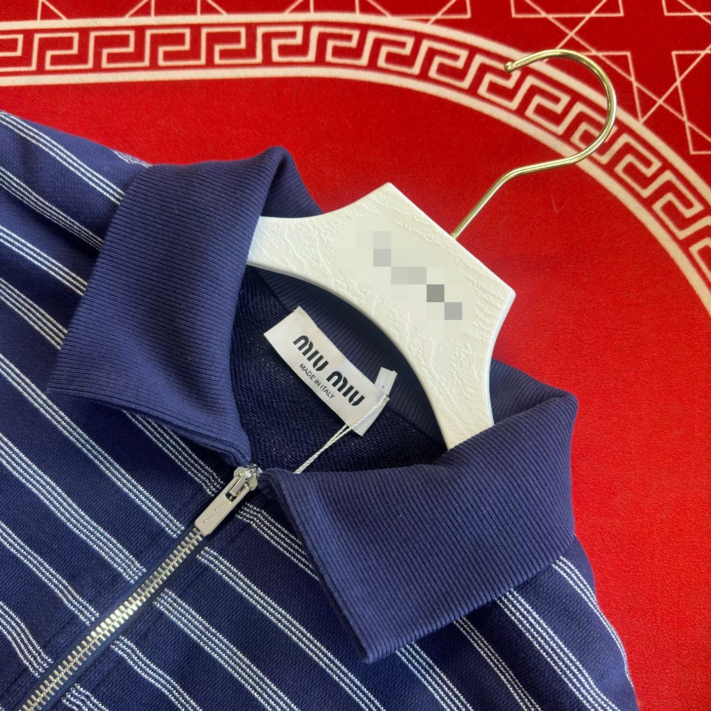 Miu Miu Miu Miu Striped Half-Zip Polo Size XS Size XS / US 0-2 / IT 36-38 - 4 Thumbnail