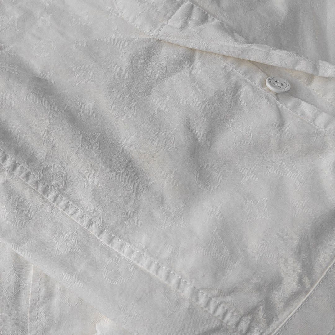 Louis Vuitton Louis Vuitton Monogram Cotton Button Up Shirt L Size L / US 10 / IT 46 - 7 Thumbnail