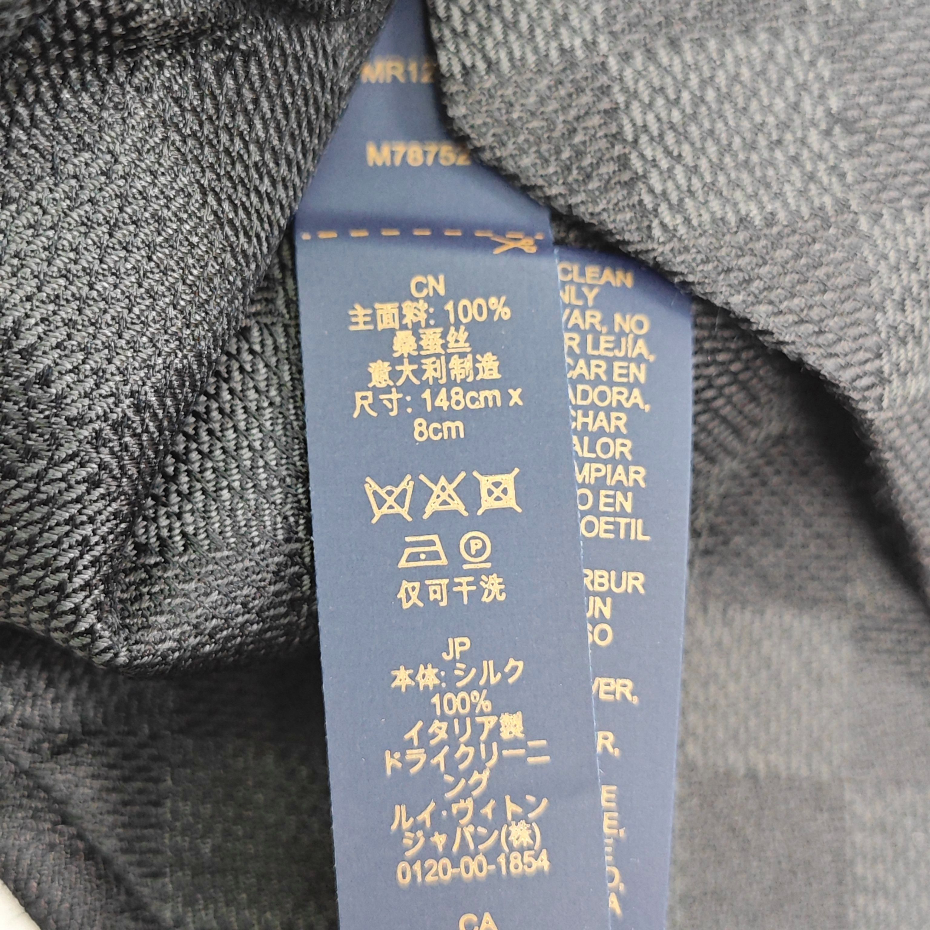 Louis Vuitton LOUIS VUITTON Damier Silk Tie Size ONE SIZE - 4 Thumbnail