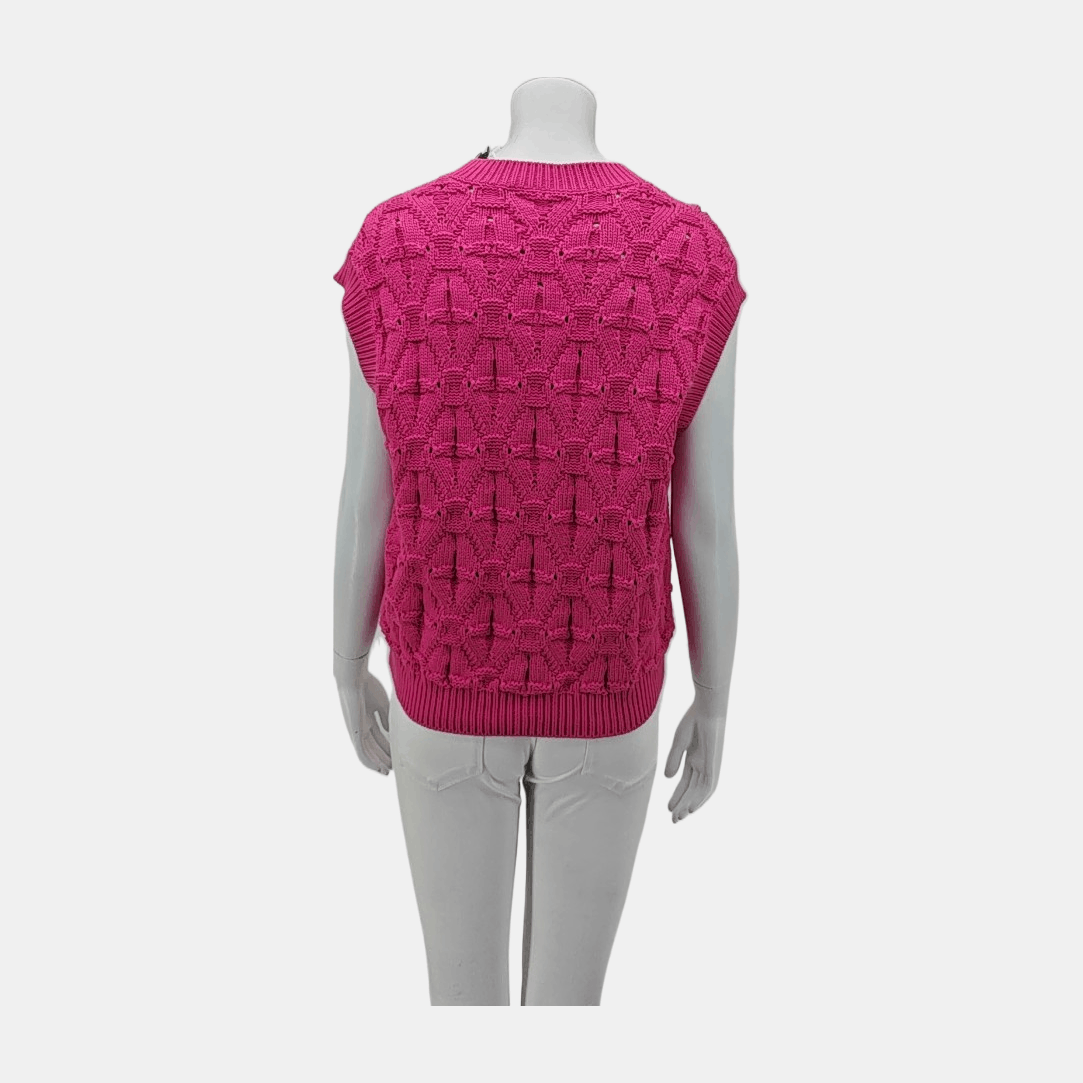 Louis Vuitton Louis Vuitton Pink Knit Tank Top Size S Size S / US 4 / IT 40 - 2 Thumbnail