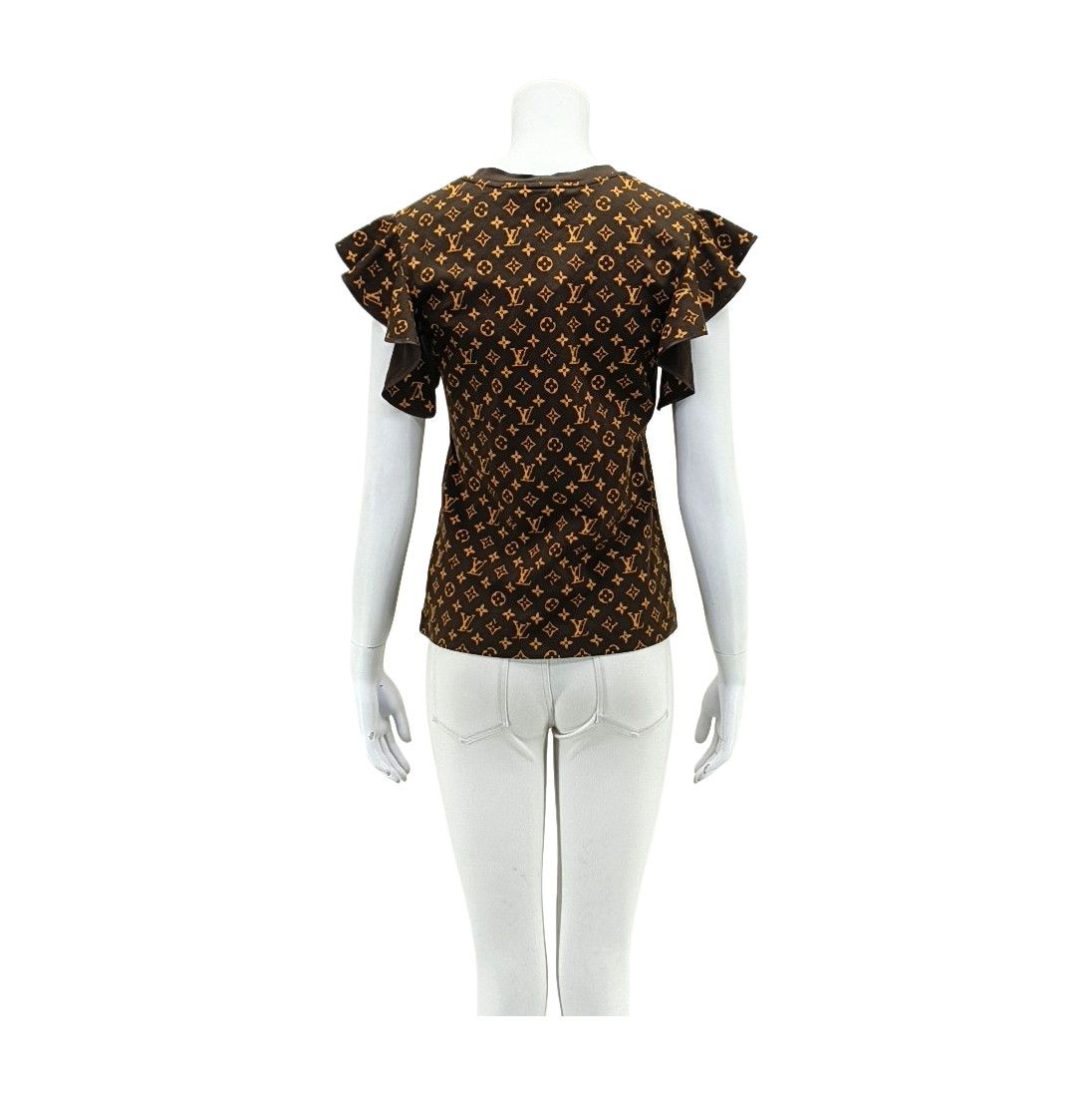 Louis Vuitton Louis Vuitton Monogram Ruffle Sleeve Top Size S Size S / US 4 / IT 40 - 2 Thumbnail