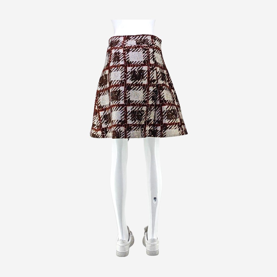 Louis Vuitton Louis Vuitton Checkered Pattern Mini Skirt Size 40 Size 28" / US 6 / IT 42 - 2 Thumbnail