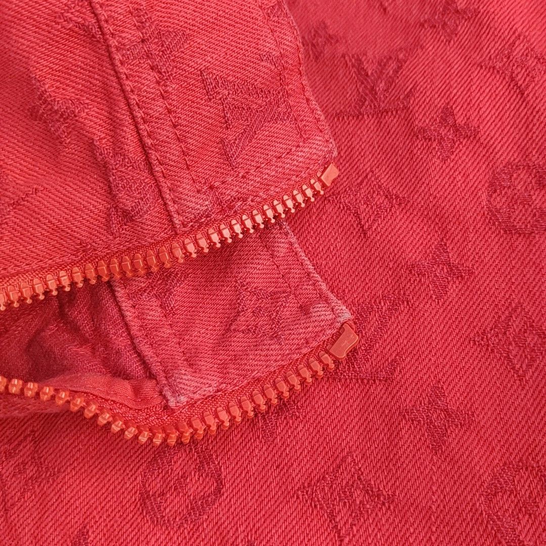 Louis Vuitton Louis Vuitton Monogram Cotton Jacket Red Size M Size US M / EU 48-50 / 2 - 7 Thumbnail