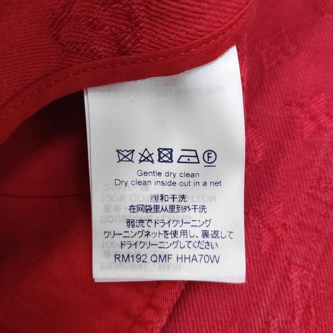 Louis Vuitton Louis Vuitton Monogram Cotton Jacket Red Size M Size US M / EU 48-50 / 2 - 4 Thumbnail