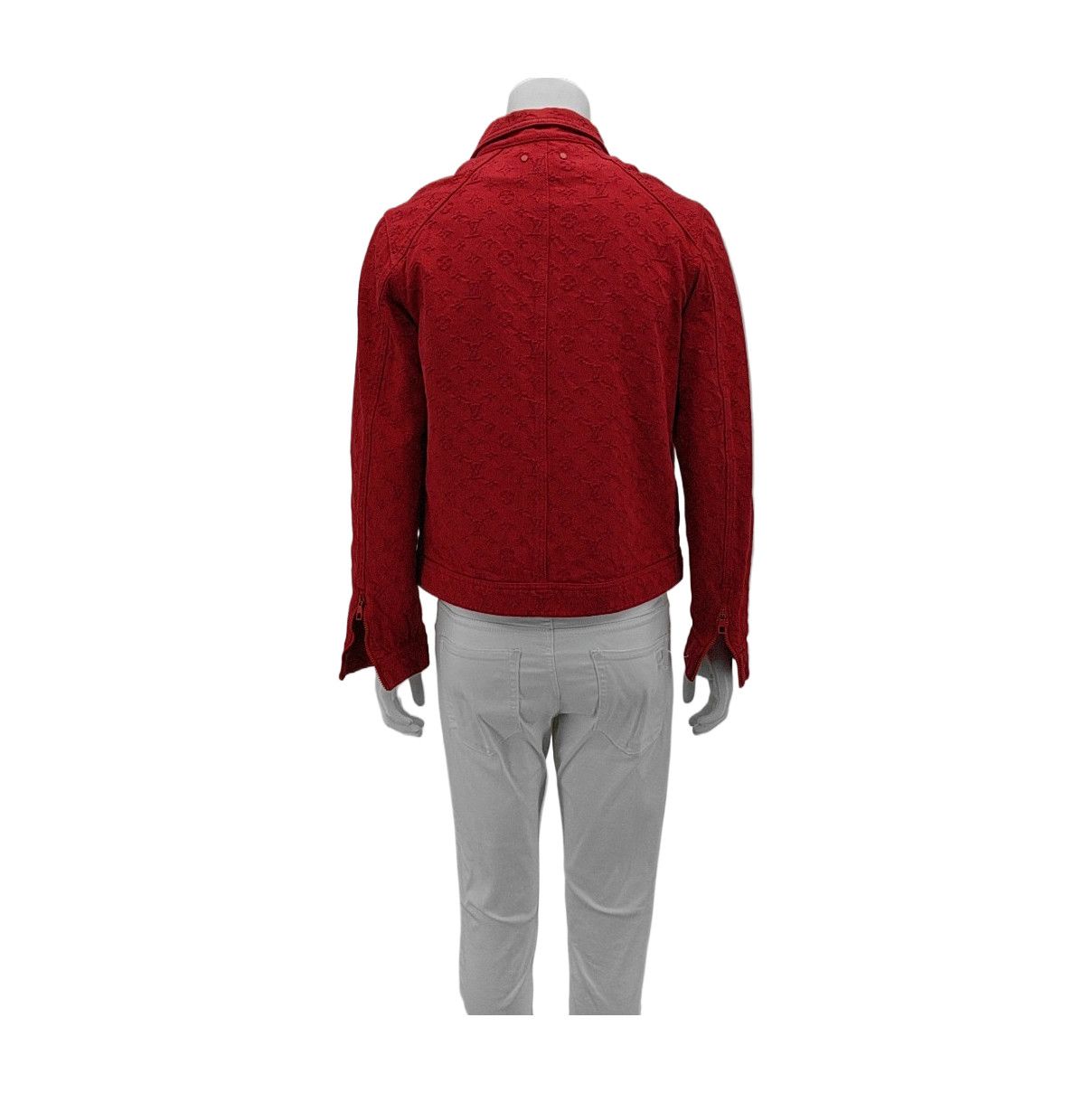 Louis Vuitton Louis Vuitton Monogram Cotton Jacket Red Size M Size US M / EU 48-50 / 2 - 2 Thumbnail