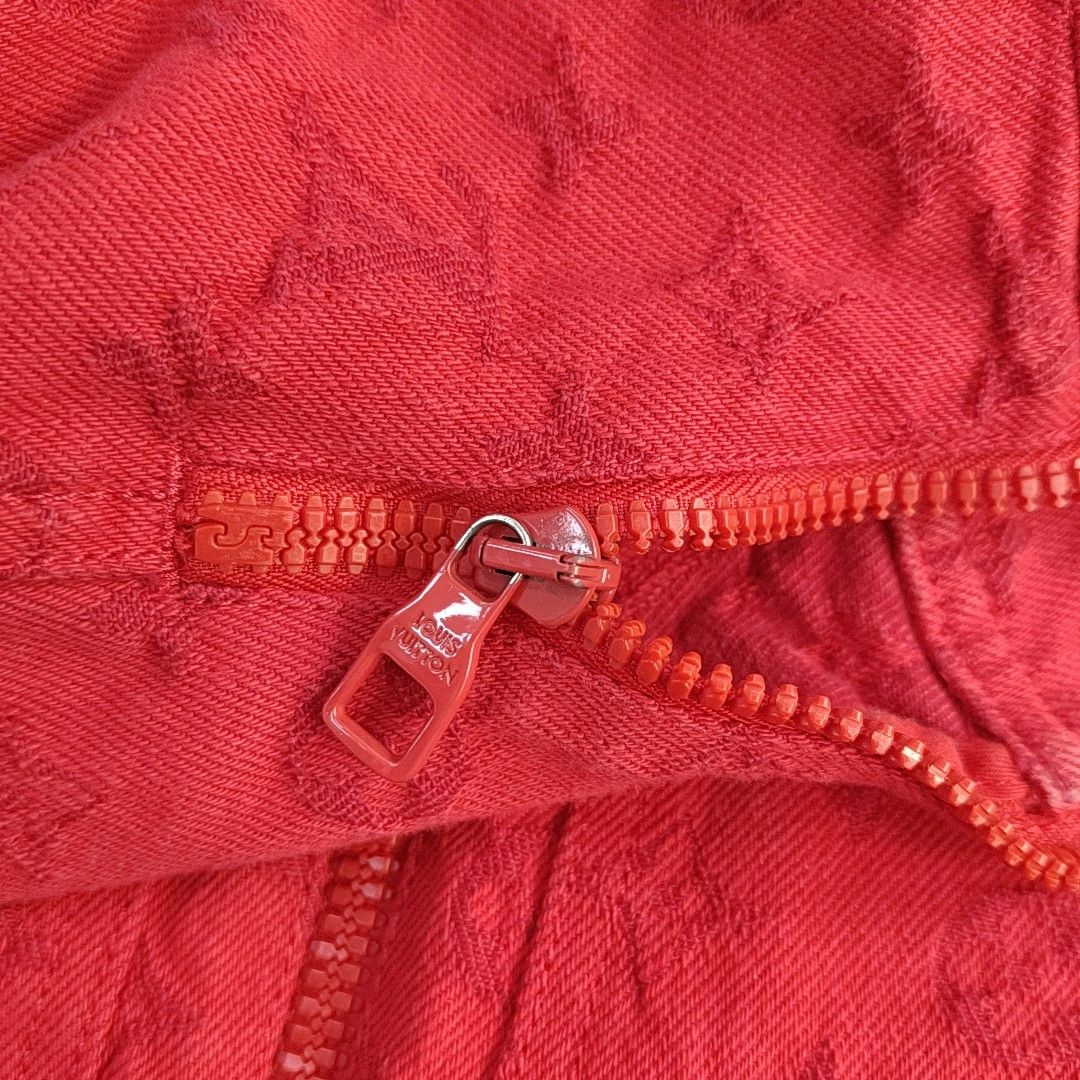Louis Vuitton Louis Vuitton Monogram Cotton Jacket Red Size M Size US M / EU 48-50 / 2 - 9 Thumbnail