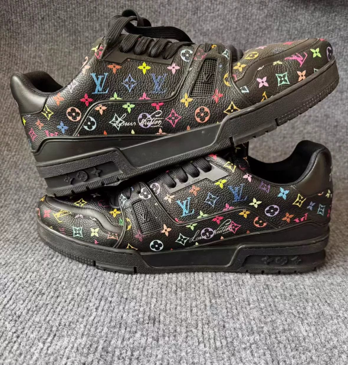 Louis Vuitton Louis Vuitton LV Trainer Multicolor Sneakers Size 11 Size US 11 / EU 44 - 6 Thumbnail