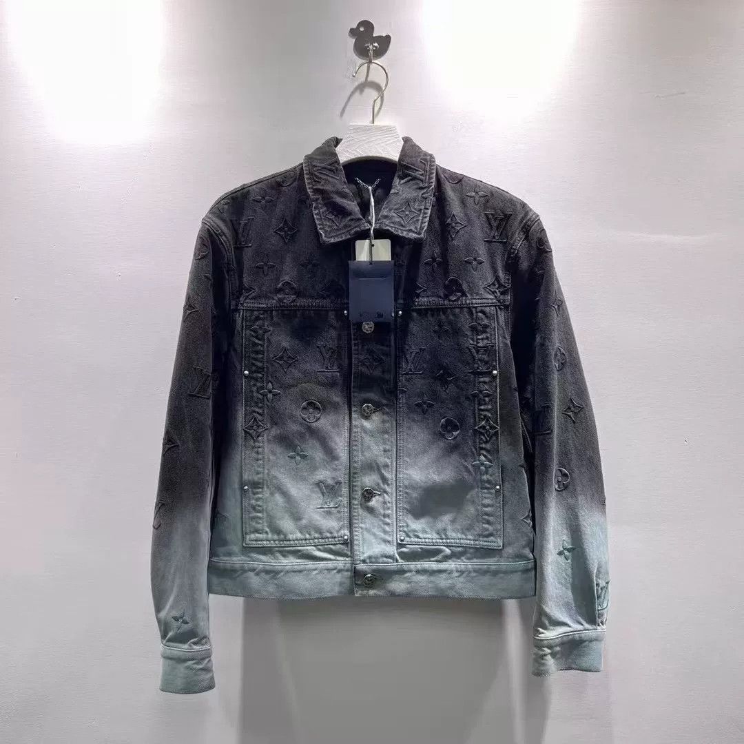 Louis Vuitton Louis Vuitton Monogram Gradient Denim Jacket Size M Size US M / EU 48-50 / 2 - 2 Thumbnail