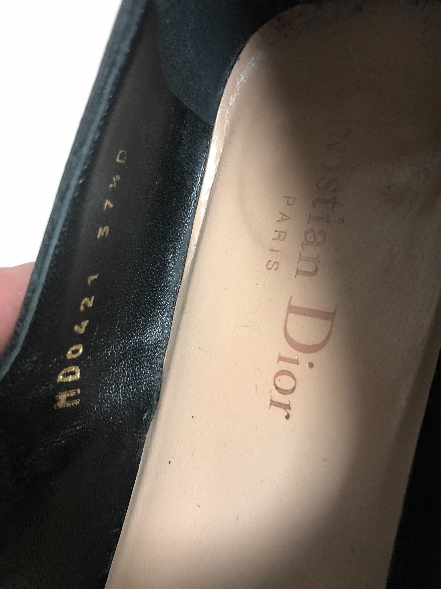Dior Dior Black Leather Mary Jane Flats Size 37.5 Size US 7.5 / IT 37.5 - 7 Thumbnail